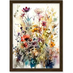 Artery8 Spring Wild Flowers Watercolour Colourful Floral Blooms Painting Artwork Framed A3 Wall Art Print Artery8 Spring Wild Flowers Watercolour Colourful Floral Blooms Painting Artwork Framed A3 Wall Art Print