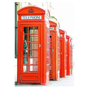 Wee Blue Coo Photo Telephone Box Kiosk Red Style British London Picture Wall Art Print Wee Blue Coo Photo Telephone Box Kiosk Red Style British London Picture Wall Art Print