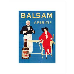 Wee Blue Coo Ad Drink Alcohol Aperitif Balsam Waiter Lady France Wall Art Print Wee Blue Coo Ad Drink Alcohol Aperitif Balsam Waiter Lady France Wall Art Print