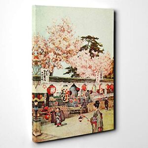 Big Box Art Canvas Print Wall Art Ella Du Cane Japanese The Feast of The Cherry Blossoms Mounted Stretched Box Frame Picture Home Decor for Kitchen, Living Room, Bedroom, Multi-Colour, 20x14 Inch Big Box Art Canvas Print Wall Art Ella Du Cane Japanese The Feast of The Cherry Blossoms Mounted Stretched Box Frame Picture Home Decor for Kitchen, Living Room, Bedroom, Multi-Colour, 20x14 Inch