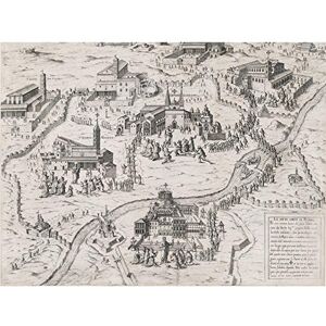 Artery8 Brambilla Seven Churches Rome City Engraving Large Wall Art Poster Print Thick Paper 18X24 Inch Artery8 Brambilla Seven Churches Rome City Engraving Large Wall Art Poster Print Thick Paper 18X24 Inch