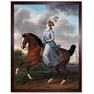 Artery8 Haag Wilhelmina Horse Equestrian Portrait Painting Art Print Framed Poster Wall Decor 12x16 inch Artery8 Haag Wilhelmina Horse Equestrian Portrait Painting Art Print Framed Poster Wall Decor 12x16 inch