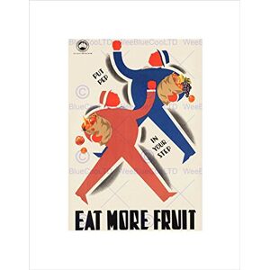 Wee Blue Coo PUBLIC INFORMATION HEALTH AUSTRALIA EAT MORE FRUIT FRAMED ART PRINT B12X10125 Wee Blue Coo PUBLIC INFORMATION HEALTH AUSTRALIA EAT MORE FRUIT FRAMED ART PRINT B12X10125