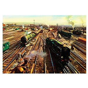 Wee Blue Coo Painting Industrial Landscape Clapham Junction Station UK Wall Art Print Wee Blue Coo Painting Industrial Landscape Clapham Junction Station UK Wall Art Print