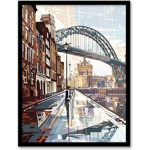 Artery8 Newcastle Tyne Bridge Abstract Cityscape England Living Room Artwork Framed Wall Art Print A4 Artery8 Newcastle Tyne Bridge Abstract Cityscape England Living Room Artwork Framed Wall Art Print A4
