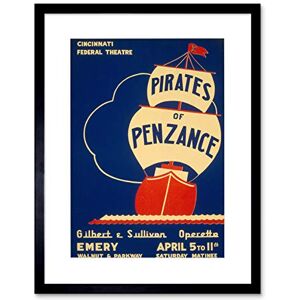 Wee Blue Coo THEATRE PIRATES PENZANCE GILBERT SULLIVAN CINCINNATI VINTAGE ART PRINT B12X2914 Wee Blue Coo THEATRE PIRATES PENZANCE GILBERT SULLIVAN CINCINNATI VINTAGE ART PRINT B12X2914