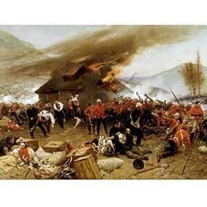 Artery8 De Neuville Defence Rorke's Drift Painting Art Print Canvas Premium Wall Decor Poster Mural Artery8 De Neuville Defence Rorke's Drift Painting Art Print Canvas Premium Wall Decor Poster Mural
