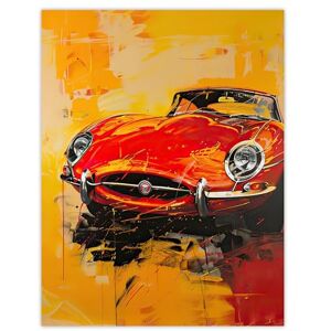 Artery8 Classic Red Sports Car Lover Vibrant Oil Painting Man Cave Extra Large XL Wall Art Poster Print Artery8 Classic Red Sports Car Lover Vibrant Oil Painting Man Cave Extra Large XL Wall Art Poster Print