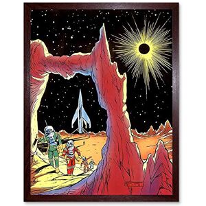 Wee Blue Coo Painting Surreal Fantasy Sci Fi Alien Planet Rocket Ship Space USA Art Print Framed Poster Wall Decor 12X16 Inch Wee Blue Coo Painting Surreal Fantasy Sci Fi Alien Planet Rocket Ship Space USA Art Print Framed Poster Wall Decor 12X16 Inch