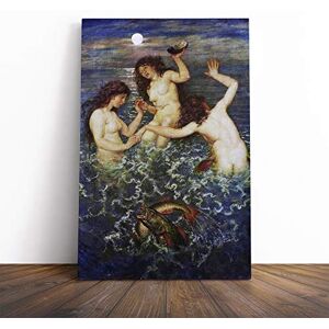Big Box Art Hans Thoma The Shell of Venus Canvas Print Gallery Wrapped 30mm Frame Wall Art 24x16 inches Ready to Hang Modern Animals Picture Living Room Bedroom Lounge Office Big Box Art Hans Thoma The Shell of Venus Canvas Print Gallery Wrapped 30mm Frame Wall Art 24x16 inches Ready to Hang Modern Animals Picture Living Room Bedroom Lounge Office