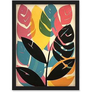 Artery8 Henri Matisse Style Leaves Linocut Pink Yellow Blue Botanical Bright Boho Leaf Artwork Framed Wall Art Print A4 Artery8 Henri Matisse Style Leaves Linocut Pink Yellow Blue Botanical Bright Boho Leaf Artwork Framed Wall Art Print A4