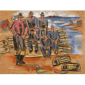 Artery8 Marsden Hartley Study Lobster Fishermen Painting Art Print Canvas Premium Wall Decor Poster Mural Artery8 Marsden Hartley Study Lobster Fishermen Painting Art Print Canvas Premium Wall Decor Poster Mural