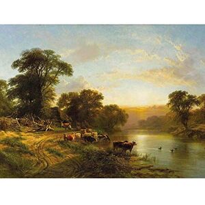 Wee Blue Coo Painting Landscape Rural Cole Sussex Evening Art Print Poster Wall Decor 12X16 Inch Wee Blue Coo Painting Landscape Rural Cole Sussex Evening Art Print Poster Wall Decor 12X16 Inch