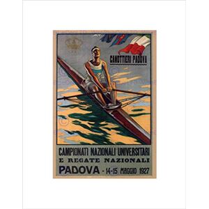 Wee Blue Coo SPORT ROWING CANOE PADOVA ITALY REGATTA VINTAGE ADVERT FRAMED PRINT B12X1263 Wee Blue Coo SPORT ROWING CANOE PADOVA ITALY REGATTA VINTAGE ADVERT FRAMED PRINT B12X1263
