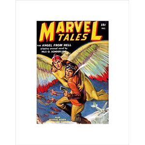 Wee Blue Coo Comics Marvel Tales Angel Hell Science Fiction Biplane Net Wall Art Print Wee Blue Coo Comics Marvel Tales Angel Hell Science Fiction Biplane Net Wall Art Print