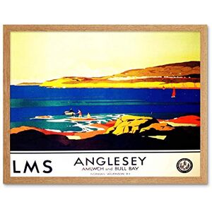 Wee Blue Coo Travel Tourism Anglesey Island Wales Menai Strait Landscape Boat Art Print Framed Poster Wall Decor 12X16 Inch Wee Blue Coo Travel Tourism Anglesey Island Wales Menai Strait Landscape Boat Art Print Framed Poster Wall Decor 12X16 Inch
