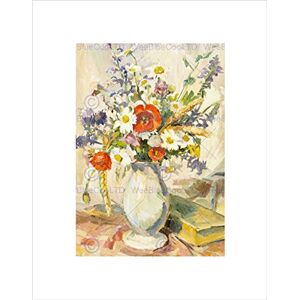 Wee Blue Coo PAINTING WILD FLOWERS IN VASE COLOURFUL STILL LIFE FRAMED ART PRINT B12X10886 Wee Blue Coo PAINTING WILD FLOWERS IN VASE COLOURFUL STILL LIFE FRAMED ART PRINT B12X10886