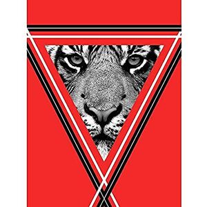 Wee Blue Coo Triangle Tiger Unframed Art Print Poster Wall Decor 12x16 inch Wee Blue Coo Triangle Tiger Unframed Art Print Poster Wall Decor 12x16 inch