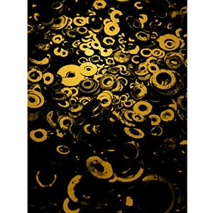 Artery8 Gold Effect Yellow Black Washers Circles Abstract Large Wall Art Poster Print Thick Paper 18X24 Inch Artery8 Gold Effect Yellow Black Washers Circles Abstract Large Wall Art Poster Print Thick Paper 18X24 Inch