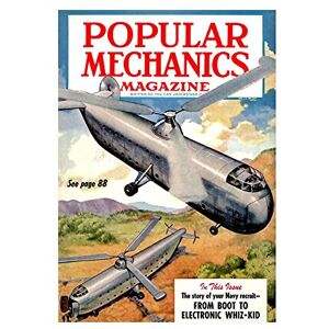 Wee Blue Coo Science Magazine Cover Popular Mechanics Helicopter Future Wall Art Print Wee Blue Coo Science Magazine Cover Popular Mechanics Helicopter Future Wall Art Print
