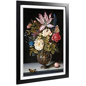 Big Box Art Framed Print of Ambrosius Bosschaert The Elder Still Life Flowers Design Wall Art Picture Home Decor for Kitchen, Living Room, Bedroom, Hallway, Black, A2 / 24.5x18 Inch / 62x45cm Big Box Art Framed Print of Ambrosius Bosschaert The Elder Still Life Flowers Design Wall Art Picture Home Decor for Kitchen, Living Room, Bedroom, Hallway, Black, A2 / 24.5x18 Inch / 62x45cm
