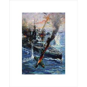 Wee Blue Coo War Scene Bomber Fighter Battleship Combat Cuneo Uk Framed Art Print B12X9748 Wee Blue Coo War Scene Bomber Fighter Battleship Combat Cuneo Uk Framed Art Print B12X9748