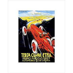 Wee Blue Coo Exhibition Sport Motor Racing Catania Italy Etna Vintage Wall Art Print Wee Blue Coo Exhibition Sport Motor Racing Catania Italy Etna Vintage Wall Art Print
