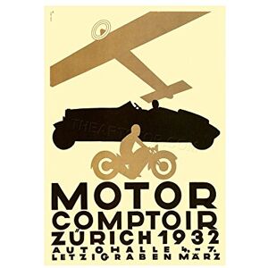 Wee Blue Coo Ad Motor Show Plane Car Motorcycle Zurich Wall Art Print Wee Blue Coo Ad Motor Show Plane Car Motorcycle Zurich Wall Art Print
