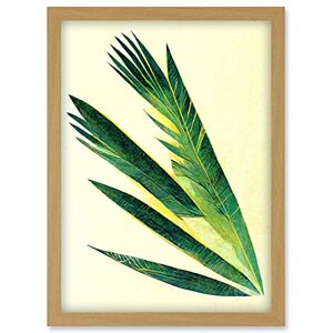 Doppelganger33 LTD Fan Palm Tree Leaf Modern Abstract Illustration Artwork Framed Wall Art Print A4 Doppelganger33 LTD Fan Palm Tree Leaf Modern Abstract Illustration Artwork Framed Wall Art Print A4