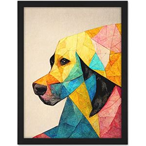 Doppelganger33 LTD Labrador Polygon Dog Abstract Geometric Paper Decoupage Artwork Framed Wall Art Print 18X24 Inch Doppelganger33 LTD Labrador Polygon Dog Abstract Geometric Paper Decoupage Artwork Framed Wall Art Print 18X24 Inch