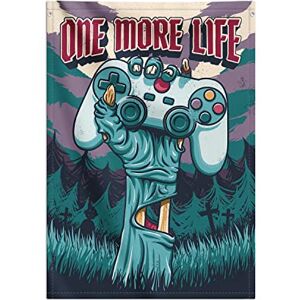 Grupo Erik Gameration One More Life Decorative Flag 27.5 x 39.3 inches 70 x 100 cm Wall Tapestry Wallscroll Hanging scroll Poster Kakemono Wall Decor Grupo Erik Gameration One More Life Decorative Flag 27.5 x 39.3 inches 70 x 100 cm Wall Tapestry Wallscroll Hanging scroll Poster Kakemono Wall Decor