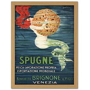 Wee Blue Coo Sponge Mermaid Venice Brignone Brothers Artwork Framed Wall Art Print 18X24 Inch Wee Blue Coo Sponge Mermaid Venice Brignone Brothers Artwork Framed Wall Art Print 18X24 Inch