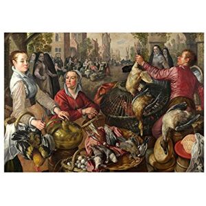 Wee Blue Coo Painting Beuckelaer Four Elements Air Wall Art Print Wee Blue Coo Painting Beuckelaer Four Elements Air Wall Art Print