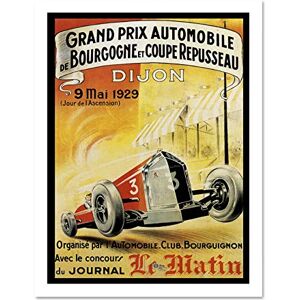 Wee Blue Coo Sport Advert Grand Prix Motor Race Dijon Large Framed Art Print Poster Wall Decor 18x24 inch Wee Blue Coo Sport Advert Grand Prix Motor Race Dijon Large Framed Art Print Poster Wall Decor 18x24 inch