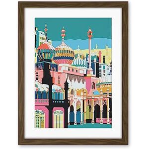 Artery8 Brighton Royal Pavilion Multicoloured Architecture Artwork Framed Wall Art Print 18X24 Inch Artery8 Brighton Royal Pavilion Multicoloured Architecture Artwork Framed Wall Art Print 18X24 Inch