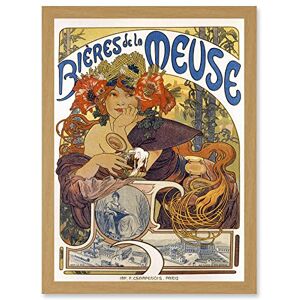 Wee Blue Coo Beer Of The Meuse Paris France Vintage A4 Artwork Framed Wall Art Print Wee Blue Coo Beer Of The Meuse Paris France Vintage A4 Artwork Framed Wall Art Print