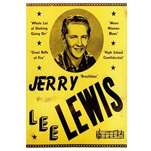 Wee Blue Coo Ad Jerry Lee Lewis Whole Lot Shaking Balls Fire Picture Wall Art Print Wee Blue Coo Ad Jerry Lee Lewis Whole Lot Shaking Balls Fire Picture Wall Art Print