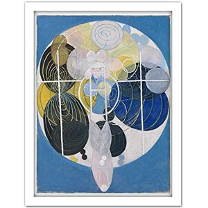 Wee Blue Coo Hilma Af Klint Abstract Circles Artwork Framed Wall Art Print 18X24 Inch Wee Blue Coo Hilma Af Klint Abstract Circles Artwork Framed Wall Art Print 18X24 Inch