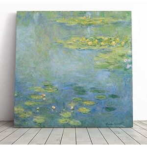 Big Box Art Canvas Print Wall Art Claude Monet Water Lilies No.5 Mounted and Stretched Box Frame Picture Home Decor for Kitchen, Living Room, Bedroom, Hallway, Multi-Colour, 20x20 Inch Big Box Art Canvas Print Wall Art Claude Monet Water Lilies No.5 Mounted and Stretched Box Frame Picture Home Decor for Kitchen, Living Room, Bedroom, Hallway, Multi-Colour, 20x20 Inch