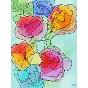 Artery8 Abstract Roses Flowers Colourful Painting Art Print Canvas Premium Wall Decor Poster Mural Artery8 Abstract Roses Flowers Colourful Painting Art Print Canvas Premium Wall Decor Poster Mural