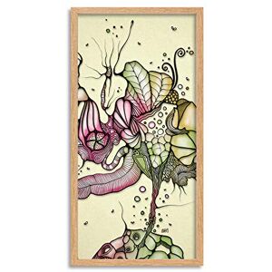 Artery8 Abstract Pollen Season Flower Painting Framed Wall Art Print Long 25X12 Inch Artery8 Abstract Pollen Season Flower Painting Framed Wall Art Print Long 25X12 Inch
