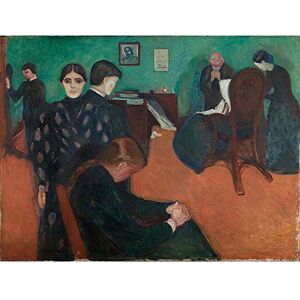 Wee Blue Coo Painting Edvard Munch Death The Sickroom Art Print Poster Wall Decor 12X16 Inch Wee Blue Coo Painting Edvard Munch Death The Sickroom Art Print Poster Wall Decor 12X16 Inch