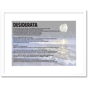 Wee Blue Coo Desiderata Ehrmann Go Placidly Amid Noise Quote Picture Framed Wall Art Print Wee Blue Coo Desiderata Ehrmann Go Placidly Amid Noise Quote Picture Framed Wall Art Print