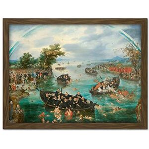 Artery8 Van De Venne Fishing For Souls Painting Artwork Framed Wall Art Print 18X24 Inch Artery8 Van De Venne Fishing For Souls Painting Artwork Framed Wall Art Print 18X24 Inch