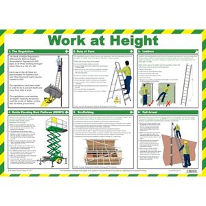 Safety First Aid Group A716T Work at Height Poster, 59 x 42 cm Safety First Aid Group A716T Work at Height Poster, 59 x 42 cm