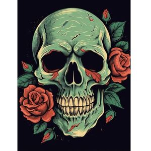 Artery8 Old School USA Tattoo Ink Body Art Skull Rose Rockabilly Americana 50s Extra Large XL Wall Art Poster Print Artery8 Old School USA Tattoo Ink Body Art Skull Rose Rockabilly Americana 50s Extra Large XL Wall Art Poster Print