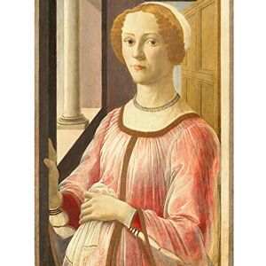 Fine Art Prints Botticelli Portrait von Smeralda Bandinelli Kunstdruck auf Leinwand, groß, Premium-Poster Fine Art Prints Botticelli Portrait von Smeralda Bandinelli Kunstdruck auf Leinwand, groß, Premium-Poster