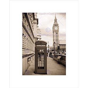 Wee Blue Coo Dt London Phone Box At Big Ben Art Picture Wall Art Print Wee Blue Coo Dt London Phone Box At Big Ben Art Picture Wall Art Print