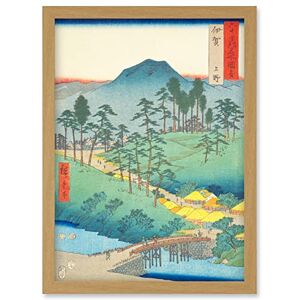Artery8 Ueno Iga Province Utagawa Hiroshige Japanese Woodblock Artwork Framed Wall Art Print A4 Artery8 Ueno Iga Province Utagawa Hiroshige Japanese Woodblock Artwork Framed Wall Art Print A4