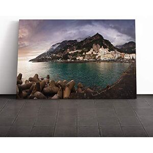 Big Box Art Canvas Print Wall Art Landscape Amalfi Italy Mountain Coast Mounted & Stretched Box Frame Picture Home Decor for Kitchen, Living Room, Bedroom, Hallway, Multi-Colour, 30x20 Inch Big Box Art Canvas Print Wall Art Landscape Amalfi Italy Mountain Coast Mounted & Stretched Box Frame Picture Home Decor for Kitchen, Living Room, Bedroom, Hallway, Multi-Colour, 30x20 Inch